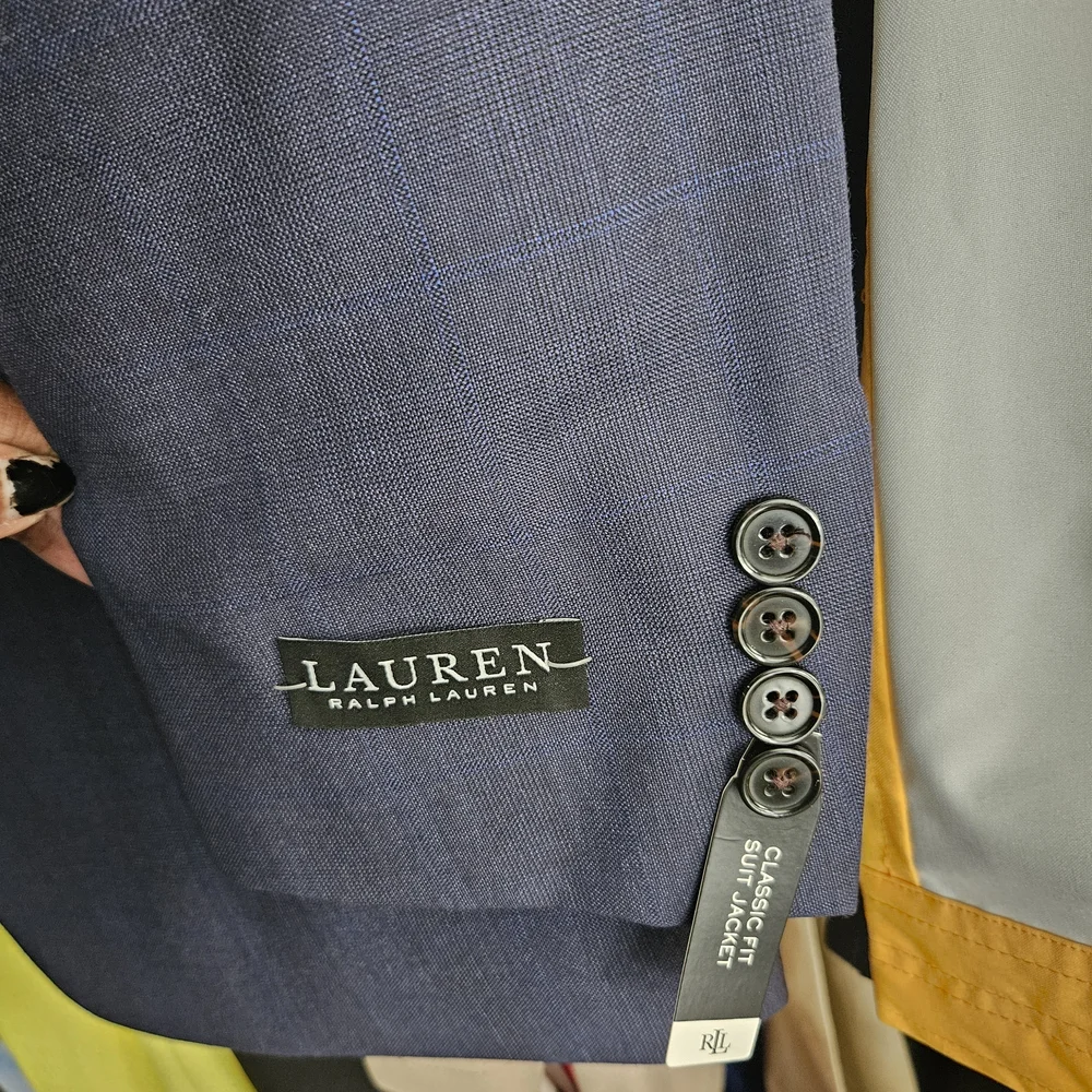 SALE NWT Ralph Lauren Classic Navy Suit Jacket - 40R